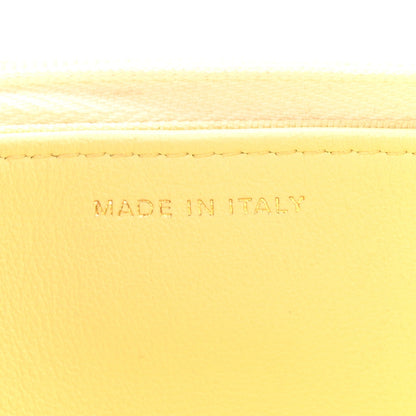Lambskin Quilted Sweet Camellia Wallet on Chain WOC Yellow