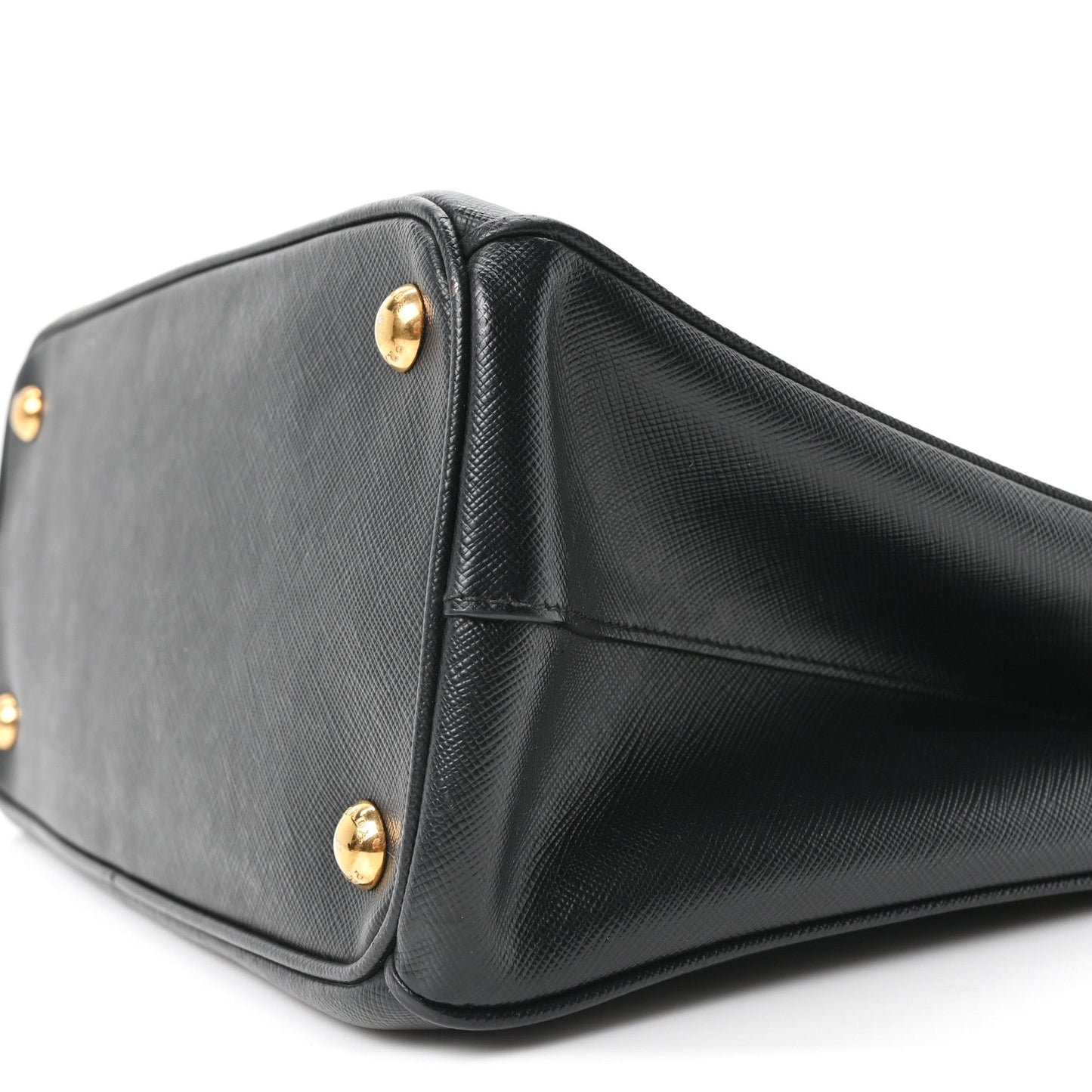 Saffiano Small Galleria Double Zip Tote Black