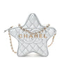 Metallic Lambskin Walk Of Fame Bag Silver