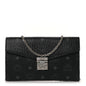 Visetos Medium Patricia Wallet On Chain Black