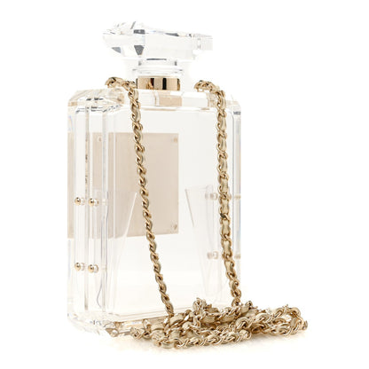 Transluscent Plexiglass Perfume Bottle Clutch