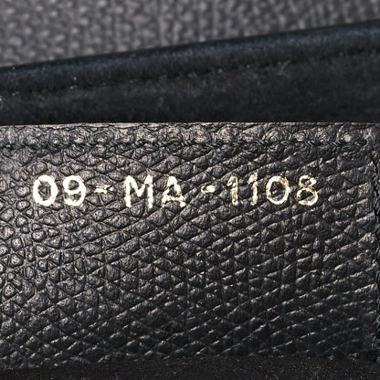 Grained Calfskin Saddle Bag Black