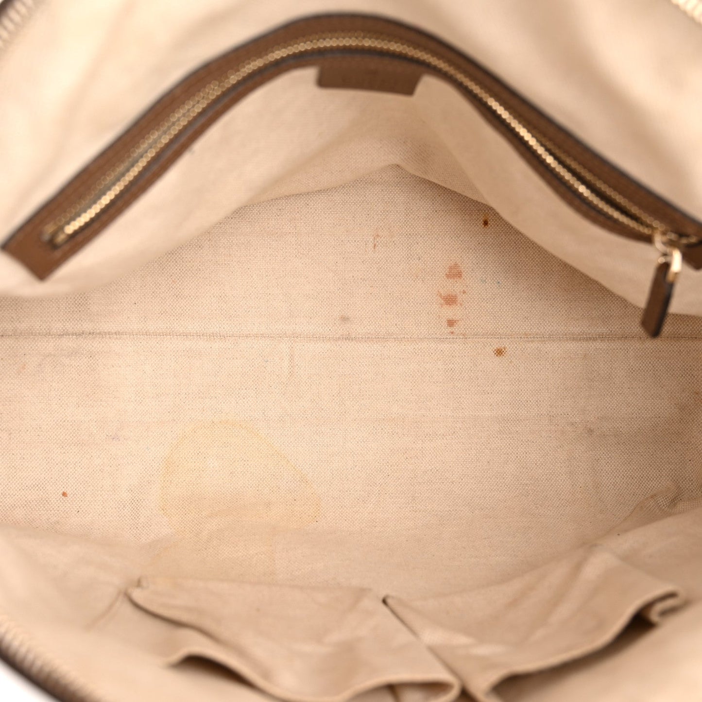 GG Supreme Monogram Medium Nice Top Handle Dome Bag Brown