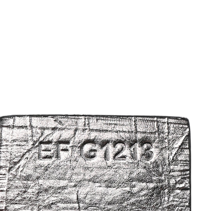 Metallic Calfskin Small Voyou Bag Silver