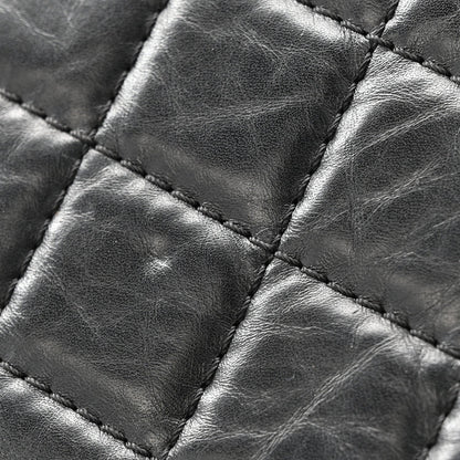 Aged Calfskin Quilted 2.55 Reissue 226 Flap Black