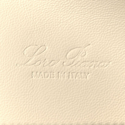 Grained Calfskin L19 Extra Pocket Pouch  Whisper White