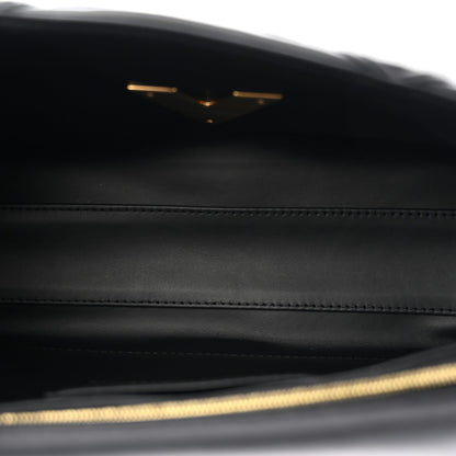 Lambskin Malletage Top Handle GO-14 GM Black