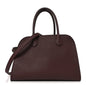 Grained Calfskin Soft Margaux 10 Bag Dark Mocha