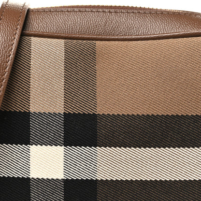 Calfskin House Check Camera Bag Earth