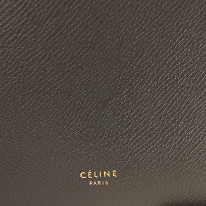 Grained Calfskin Micro Belt Bag Grey