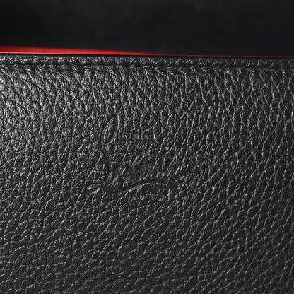Calfskin Spikes Loubinthesky Paloma Clutch Black