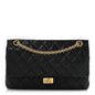 Aged Calfskin Quilted 2.55 Reissue 226 Flap Black