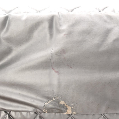 Nylon Coco Cocoon Zipped Tote Silver