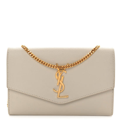 Grain De Poudre Monogram Uptown Chain Wallet Crema Soft