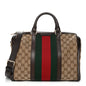 Monogram Vintage Web Medium Boston Dark Brown