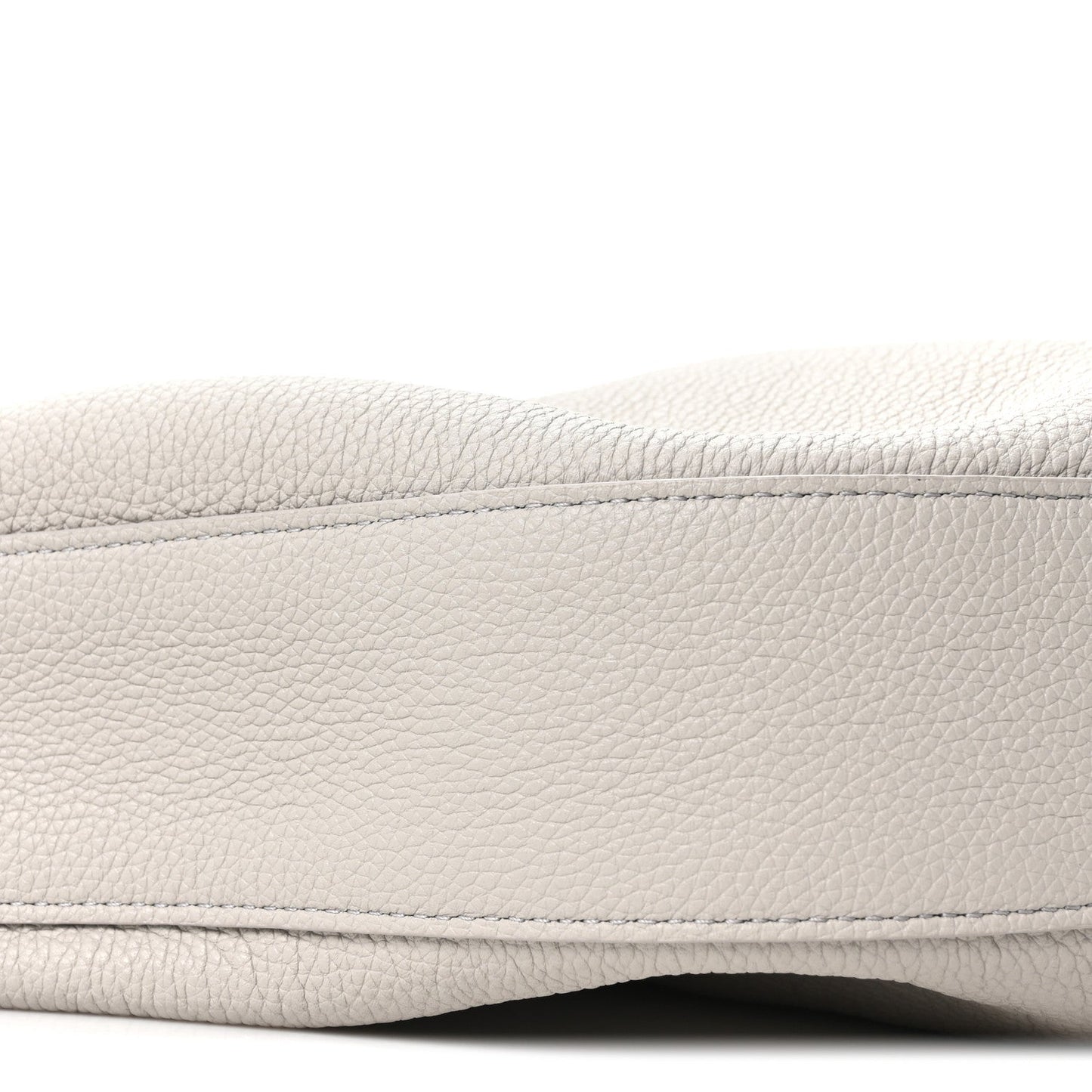 Pebbled Calfskin Augustina Small Crossbody Light Grey