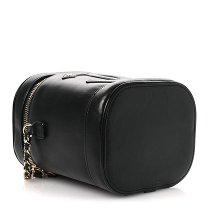 Lambskin Timeless Vanity Cosmetic Case Black