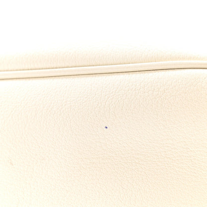 Supple Calfskin Cuir Triomphe Heloise Shoulder Bag White