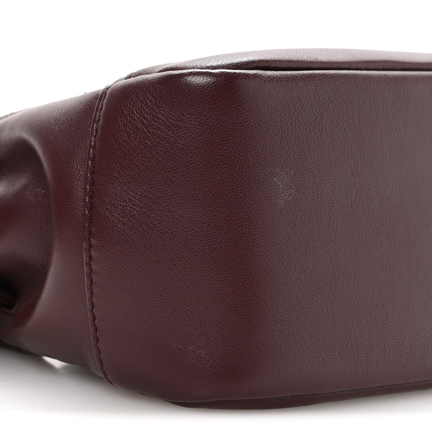 Lambskin Matelasse Monogram Mini Jamie Shoulder Pouch Bag Rouge Cabernet