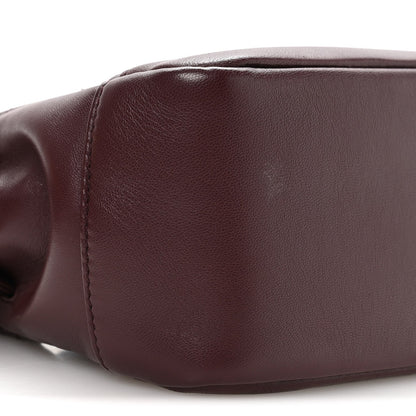 Lambskin Matelasse Monogram Mini Jamie Shoulder Pouch Bag Rouge Cabernet