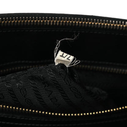Saffiano Large Galleria Double Zip Tote Black
