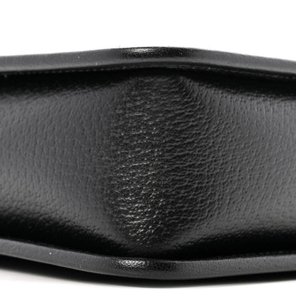 Monogram Jumbo GG Textured Dollar Calfskin Web Mini Crossbody Bag Black