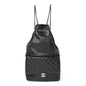 Lambskin Quilted Large In Seoul Backpack Black