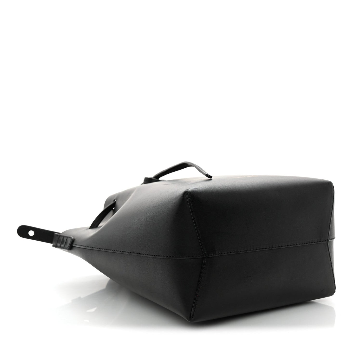 Calfskin Mini Bucket Bag Black Flamma