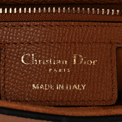 Grained Calfskin Saddle Bag Camello