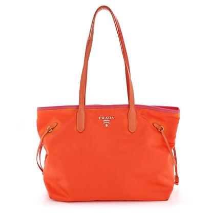 Tessuto Nylon Saffiano Tote Papaya Ibisco