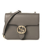 Dollar Calfskin Small Interlocking G Shoulder Bag Loess