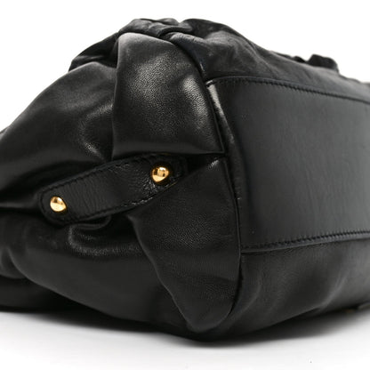 Nappa Jardin Rose Framed Duffel Black
