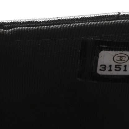 Calfskin Quilted Mini Coco Mail Clutch With Chain Black