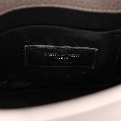 Grained Calfskin Baby Sac De Jour Fog