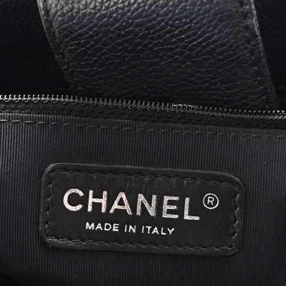 Calfskin Cerf Executive Shopper Tote Black