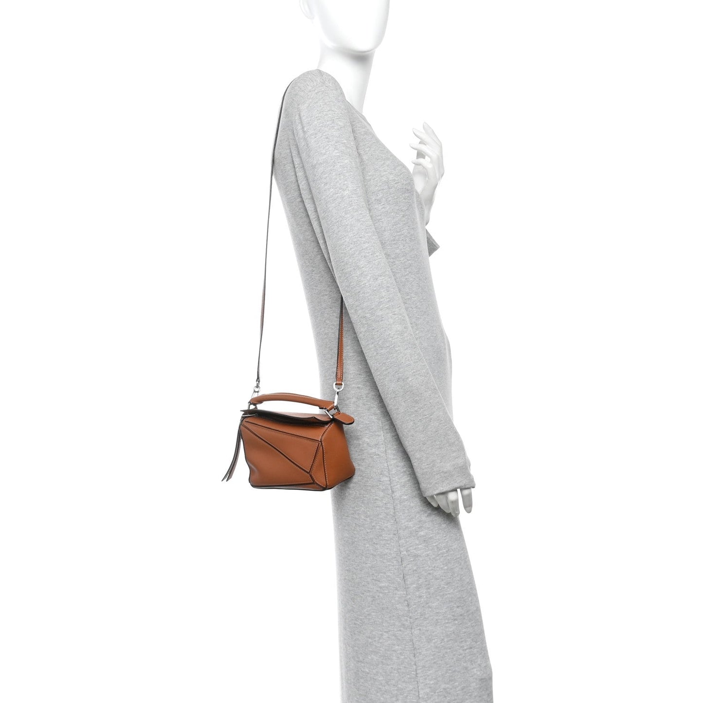 Calfskin Mini Puzzle Bag Tan