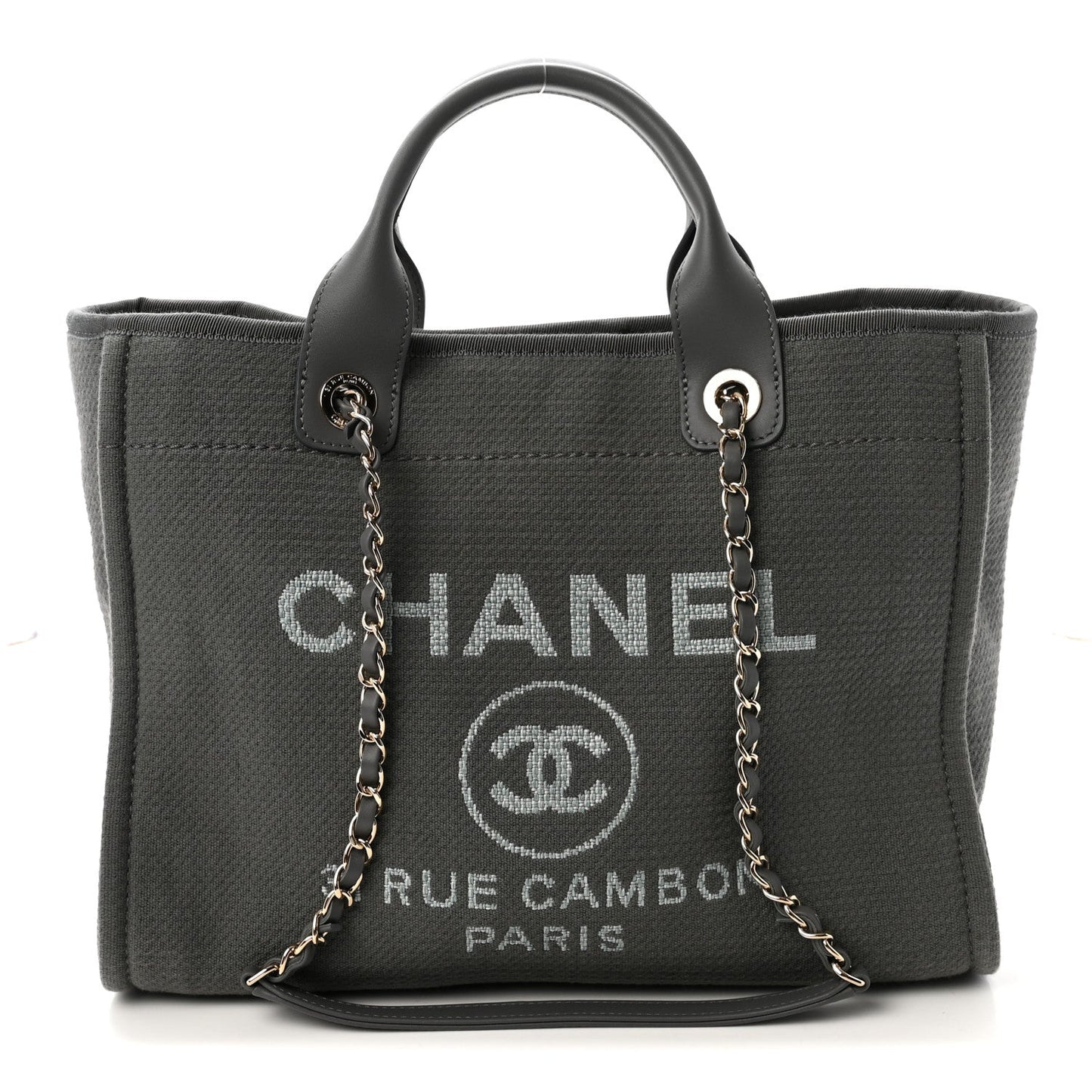 Mixed Fibers Small Deauville Tote Dark Grey