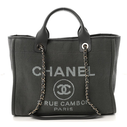 Mixed Fibers Small Deauville Tote Dark Grey