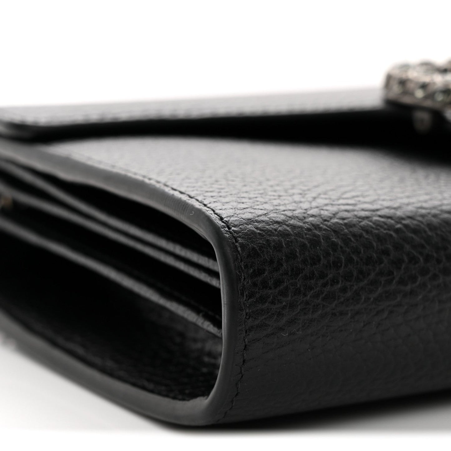 Calfskin Mini Dionysus Chain Wallet Black
