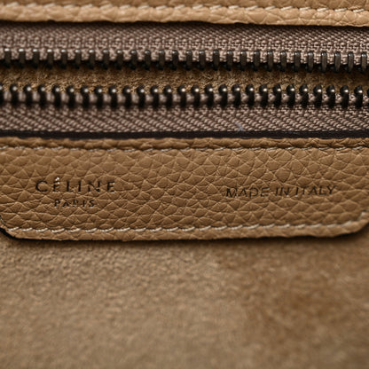 Drummed Calfskin Micro Luggage Dune