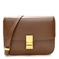 Box Calfskin Medium Classic Box Flap Bag Camel