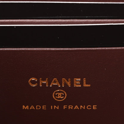 Caviar Quilted Small Vanity Case With Chain Black