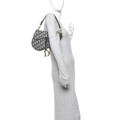 Oblique Saddle Bag Blue