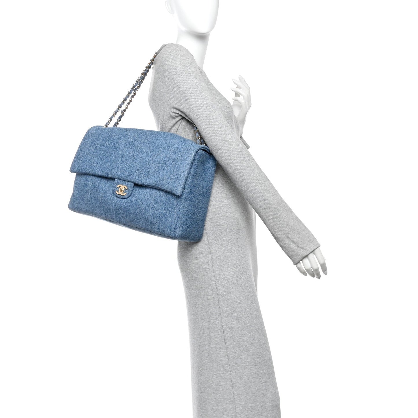 Denim Souplissimo Maxi Flap Blue