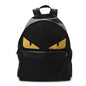Nylon Vitello Elite Monster Eyes Rounded Backpack Black Yellow