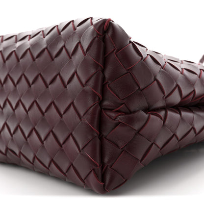 Nappa Intrecciato Small Andiamo Shoulder Bag Barolo