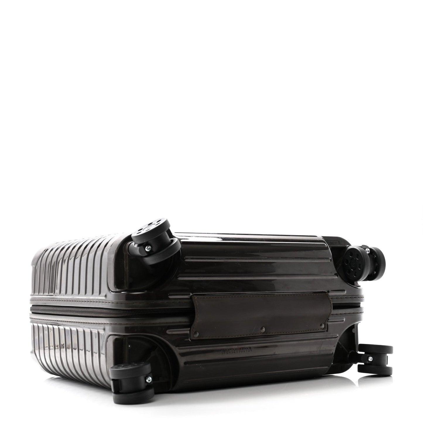 Gloss Polycarbonate Suitcase Compact Brown