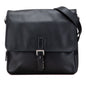 Prada Triangle Logo Plate Saffiano Shoulder Bag