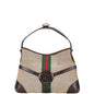 Gucci Interlocking G Sherry Line Canvas Leather Shoulder Bag