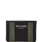 Saint Laurent 414764 Canvas Leather Clutch Bag